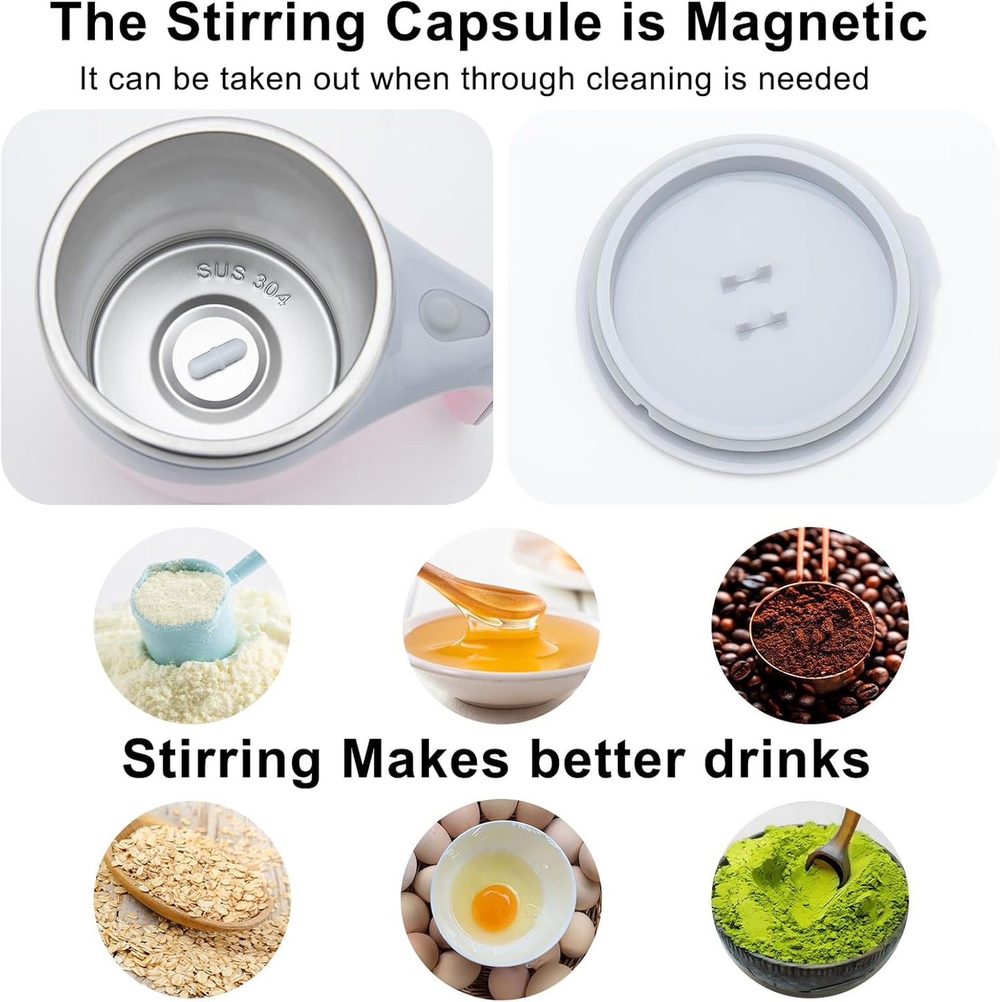 Automatic Magnetic Stirring Coffee Mug