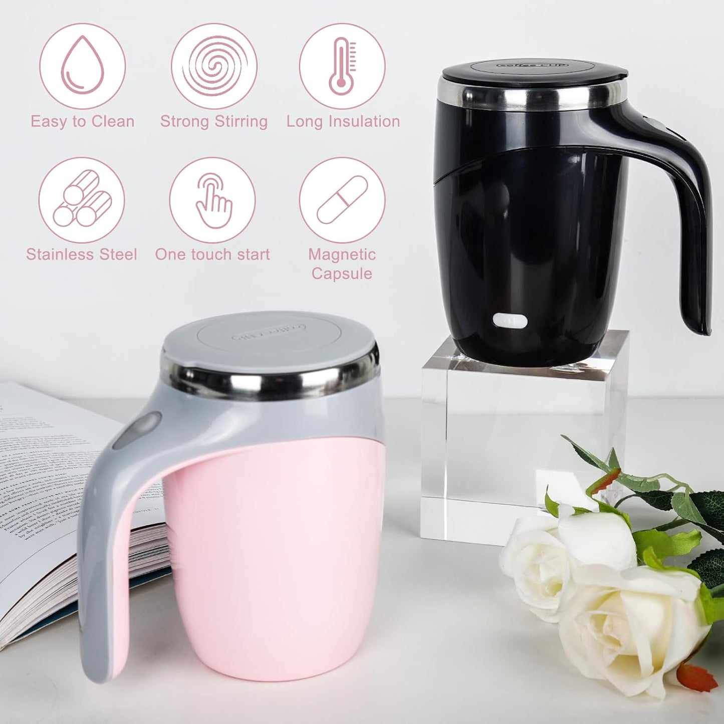 Automatic Magnetic Stirring Coffee Mug