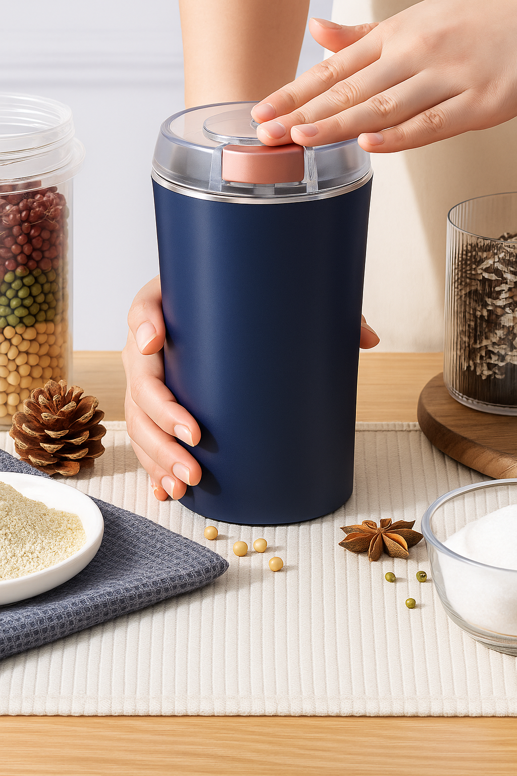 Portable Electric Coffee Grinder Spice & Coffee Bean Grinder
